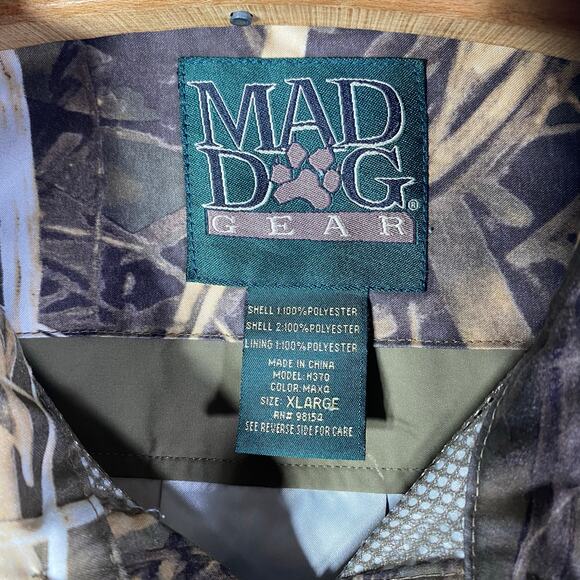 MAD DOG GEAR Camoflauge LongSleeve Casual Dress Shirt Mens Size XL - Picture 8 of 11